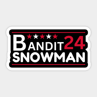 Bandit And Snowman 2024 Election Sticker